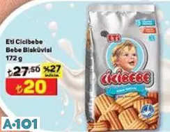 ETİ CİCİBEBE BEBE BİSKÜVİSİ 172 G